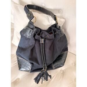 Vintage Black Leather Bag